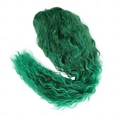 abordables Perruques Synthétiques Sans Bonnet-perruque longue bouclée ondulée perruque de remplacement de cheveux synthétiques duveteux ombré naturel avec ligne de cheveux libre pour costume cosplay fête perruques de fête de Noël adaptées