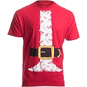 preiswerte Lustige Weihnachts-Sweatshirts &amp; Hoodies-Weihnachten Weihnachtsmann Santa Anzüge T-Shirt-Ärmel Hässliches Weihnachtsshirt 3D Weihnachten Grafik Komisch Für Paar Herren Damen Erwachsene Weihnachten Karneval 3D-Druck Party Festival