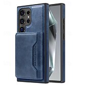 お買い得  サムスン用ケース-電話 ケース 用途 S24 Ultra S24 Plus S24 S23 S23 Ultra S23 Plus S22 S22 プラス ウルトラ S25ウルトラ バックカバー スタンド付き 取り外し可 磁石バックル レトロ風 TPU PUレザー