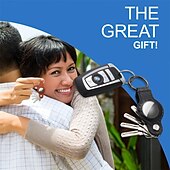 Χαμηλού Κόστους Ασφάλεια &amp; Προστασία-μπρελόκ airtag για μπρελόκ airtag μήλο που χωράει έως και 3 στολές κλειδιών για μακριά κλειδιά airtag περιστρεφόμενη κλειδοθήκη με θήκη για ετικέτα αέρα