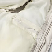 tanie Męska kamizelka puchowa-Męskie Kamizelka Rozdymkowa Codzienny Codzienny Wiosna i jesień Kieszeń Poliester Wygodny Jednokolorowe Zamek błyskawiczny Kołnierz stawiany Czarny Niebieski Khaki Kamizelka
