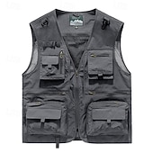economico Gilet-Per uomo Gilet / gilet da escursionismo Gilet di pile da escursione Senza maniche Gilè Esterno Traspirante Comodo Tasche Nylon Nero Verde militare Rosso Caccia Pesca Scalate