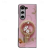 رخيصةأون جراب سامسونج-هاتف غطاء من أجل زي فولد 6 Z Fold 5 Z Fold 4 غطاء خلفي مع حامل مغناطيس دعم الشحن اللاسلكي مكتب  /  الأعمال TPU الكمبيوتر الشخصي