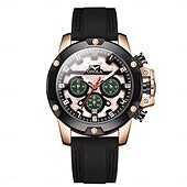 baratos Relógios Quartz-relógios onola para homens 6858 relógios de quartzo luminosos multifuncionais esportivos pulseira de silicone relógio masculino à prova d&#039;água