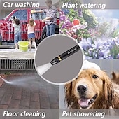 cheap Vehicle Cleaning Tools-Car Washing High Pressure Water Gun Nozzle Garden Hose Nozzle Spray High Pressure Metal Water Gun Sprinkler Adjustable Metal Nozzle Garden Hose Sprinkler