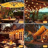 economico Striscie luci ad energia solare-10m Fili luminosi 100 LED Bianco caldo Bianco Multicolore Luci di stringa creative Feste All&#039;aperto Impermeabile Ad energia solare