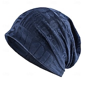 voordelige Muts-Voor heren Uniseks Muts Beanies 骷髅头毛线帽 Zwart Blauw Polyesteri Knus Alledaagse kleding Uitgaan Met Patroon