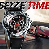 cheap Mechanical Watches-Jargar Top Brand Automatic Mechanical Men Army Triangle Calendar 24 hour Dial Real Leather Sport Wrist Watch