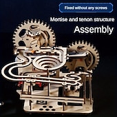 preiswerte Jigsaw-Puzzle-3D-Holzpuzzle - mechanische Trackbälle zum Selbermachen, pädagogisches Denkspiel für Erwachsene, Khaki