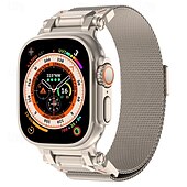 olcso Apple óraszíjak-Solo Loop Kompatibilis valamivel Apple Watch óraszíj 42mm 44mm 45mm 49mm Fém kapocs Állítható Rozsdamentes acél Csere óraszíj mert iwatch Ultra 2 Series 9 8 7 SE 6 5 4 3 2 1