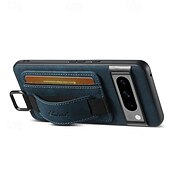baratos Outras capas para telefone-telefone Capinha Para Pixel 9 Pro Pixel 9 Pro XL Pixel 8 Pro Pixel 8 Pixel 9 Pixel 7 Pixel 7 Pro Pixel 6 Pixel 6 Pro Capa traseira Com Suporte com pulseira Slot para cartão Retro TPU PC Couro PU