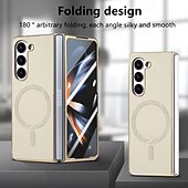お買い得  サムスン用ケース-電話 ケース 用途 Zフォールド6 Z Fold 5 Z Fold 4 バックカバー スタンド付き とスクリーンプロテクター 磁石バックル レトロ風 TPU PUレザー