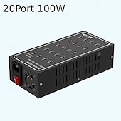 economico Hub USB-caricabatterie multi usb stazione di ricarica rapida usb universale caricatore portatile per iphone 15 samsung xiaomi ipad tablet 10/20/30/40/50/60 porte