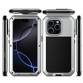 お買い得  iPhone用ケース-電話 ケース 用途 iPhone 15 プロマックスプラス iPhone 14 13 12 11 Pro Max Mini X XR XS Max 8 7 Plus ヘビーデューティー 耐衝撃 強化ガラス メタル