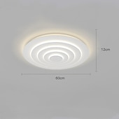 tanie Ściemnialne lampy sufitowe-biała okrągła lampa sufitowa w kształcie fali stylowa lampa sufitowa led 45/60/78cm 36w