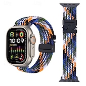 cheap Apple Watch Bands-Sport Band Compatible with Apple Watch band 38mm 40mm 41mm 42mm 44mm 45mm 49mm Braided Adjustable Fabric Strap Replacement Wristband for iwatch Ultra 2 Series 9 8 7 SE 6 5 4 3 2 1