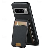 זול תיק טלפון אחר-טלפון מגן עבור Pixel 9 Pro Pixel 9 Pro XL Pixel 8 Pro Pixel 8 פיקסל 9 Pixel 7 Pixel 7 Pro Pixel 6 Pixel 6 Pro מארז כרטיס ארנק עם מעמד חריץ לכרטיס עמיד בזעזועים רטרו TPU PC עור PU