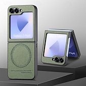 halpa Samsung-kotelot-puhelin Etui Käyttötarkoitus Z Flip 6 Z Flip 5 Z Flip 4 Z Flip 3 Takakuori Magneetti Tukee langatonta latausta Iskunkestävä Retro TPU PC