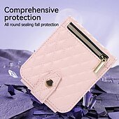 Χαμηλού Κόστους Samsung Θήκη-Θήκη Τηλεφώνου Για Z Flip 6 Z Flip 5 Z Flip 4 Z Flip 3 Flip Cover με Στήριγμα Φερμουάρ με Λουράκι Retro TPU PU Δέρμα