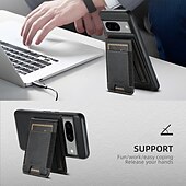 abordables Coques autres téléphones-téléphone Coque Pour Pixel 9 Pro Pixel 9 Pro XL Pixel 8 Pro Pixel 8 Pixel 9 Pixel 7 Pixel 7 Pro Pixel 6 Pixel 6 Pro Coque Arriere Avec Support Détachable Magnétique Rétro TPU PC faux cuir
