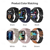 cheap Smartwatch-ET570 Smart Watch ECG Bluetooth Call AI Voice SOS Non-invasive Blood Glucose Health Monitor 1.96inch Sport Smartwatch