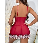 economico Regali-Camicia da notte Babydoll Lingerie perizoma pigiama sexy da donna per adulti regalo di San Valentino per lei