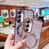 お買い得  サムスン用ケース-電話 ケース 用途 S24 S24 Ultra Plus S24 FE S23 S22 S21 S20 Ultra Plus FE S25ウルトラ バックカバー 磁石バックル ワイヤレス充電をサポート 耐衝撃 レトロ風 仕上げ