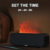 economico Umidificatori e deumidificatori-diffusore di aromi per aria con fiamma colorata umidificatore suono dinamico di fiamma fuoco diffusore di aromaterapia per casa ufficio stanza