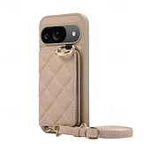 お買い得  その他のスマホケース-電話 ケース 用途 ピクセル9プロ ピクセル9プロXL Pixel 8 Pro Pixel 8 ピクセル9 バックカバー スタンド付き ストラップ付き カード挿入口 レトロ風 TPU PUレザー