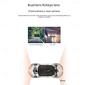voordelige Auto DVR&#039;s-dual iens driving recorder auto usb monitoring high-definition reverse image verborgen recorder