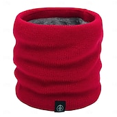 abordables Ropa de casa-Bufanda de invierno para hombres y mujeres, cubierta de cuello gruesa y de felpa, máscara para ciclismo al aire libre, cubierta protectora de cuello de punto versátil, bufanda para la cabeza