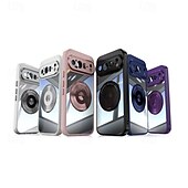 お買い得  その他のスマホケース-電話 ケース 用途 ピクセル9プロ ピクセル9プロXL ピクセル9 バックカバー スタンド付き 耐衝撃 レトロ風 TPU PC PUレザー