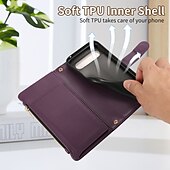 abordables Otras carcasas-teléfono Funda Para Píxel 9 Pro Pixel 9 Pro XL Pixel 8 Pro Pixel 8 Píxel 9 Pixel 7 Pixel 7 Pro Pixel 6 Pixel 6 Pro Funda Trasera con Soporte Cremallera con cordón Retro TPU Cuero de PU