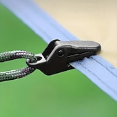 abordables Herramientas de camping, mosquetones y cuerdas-20 clips de montaje superiores para carpas a prueba de viento para acampar al aire libre