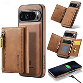 billige Andre telefonetuier-telefon Etui Til Pixel 9 Pro Pixel 9 Pro XL Pixel 8 Pro Pixel 8 Pixel 9 Bakdeksel med stativ Avtagbar Magnetisk Kontor / Bedrift TPU PU lær