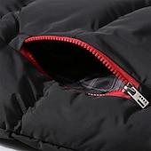 levne Gilety-Pánské Puffer Vesta Vesta s kapucí S vycpávkou Vesta Prošívaná vesta Denní Rande Dovolená Módní Na běžné nošení Podzim zima Kapsy Polyester Zahřívací Pohodlné Barevné bloky Zip Kapuce Běžný Čern