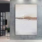 cheap Landscape Paintings-Wabi sabi artwork handmade Wall Art White Beige Abstract Painting on Canvas A Pair Beige Texture gold painting handpainted Wall Art Neutral Abstract painting Wall Art Boho Wal Decor