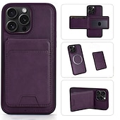 お買い得  iPhone用ケース-電話 ケース 用途 iPhone 16 Pro Max プラス iPhone 15 プロマックスプラス iPhone15 iPhone 14 Pro Max iPhone 13 12 Pro Max iPhone 12 Pro Max iPhone 11 Pro Max バックカバー スタンド付き 磁石バックル ワイヤレス充電をサポート レトロ風 TPU PUレザー