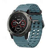 cheap Garmin Watch Bands-Watch Band for Garmin Fenix 8 47mm 51mm 7X 6 6X Pro Epix Pro Instinct 2X Approach S70 S62 S60 Forerunner 955 945 Epix Marq Descent Quatix 22mm 26mm Silicone Replacement  Strap Quick Fit Adjustable