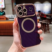 お買い得  iPhone用ケース-電話 ケース 用途 iPhone 16 Pro Max プラス iPhone 15 プロマックスプラス iPhone 14 13 12 11 Pro Max Plus iPhone 14 Pro Max Plus iPhone 13 12 11 Pro Max バックカバー 磁石バックル ワイヤレス充電をサポート 耐衝撃 レトロ風 仕上げ