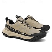 baratos Ténis para Homem-tênis de corrida de trilha bege masculino - tênis esportivos leves com sola antiderrapante para caminhadas e aventuras ao ar livre
