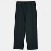 economico Pantaloni Elite da Uomo-Per uomo Pantaloni Semplice Lunghezza intera Casuale Quotidiano Nero Micro-elastico