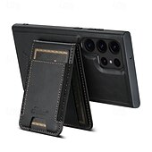 Недорогие Чехлы для Samsung-телефон Кейс для Назначение S24 S24 Ultra Plus S23 Ultra Plus S23 S22 S22 Плюс Ультра S25 Ультра Кейс на заднюю панель со стендом Съемный Магнитный Ретро ТПУ ПК Кожа PU
