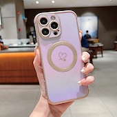 お買い得  iPhone用ケース-電話 ケース 用途 iPhone 16 Pro Max プラス iPhone 15 プロマックスプラス iPhone 14 13 12 Pro Max Plus iPhone 14 Pro Max iPhone 13 12 Pro Max バックカバー 磁石バックル ワイヤレス充電をサポート 耐衝撃 レトロ風 TPU 仕上げ