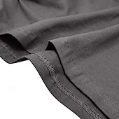 baratos camisetas básicas-Homens Camiseta T-shirt Manga Longa Com Capuz Verão Tecido Moda Designer Básico Com Capuz Férias Rua Para Noite Cinzento Escuro Preto Branco Top Tee para Homens