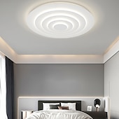 tanie Ściemnialne lampy sufitowe-biała okrągła lampa sufitowa w kształcie fali stylowa lampa sufitowa led 45/60/78cm 36w