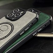 economico Cover per iPhone-telefono Custodia Per iPhone 15 14 Pro Max Plus iPhone 13 12 11 Pro Max Copertura Posteriore Magnetico Supporta la Ricarica Wireless Resistente agli urti Retrò TPU Pelle PU