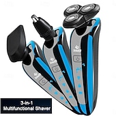 3-in-1 ヘアトリマー 多機能ヘアクリッパー オールインワン 鼻毛トリマー シェーバー 安全 くっつかない メンズ ホームヘアケア お買い得  脱毛器・シェーバー-3-in-1 ヘアトリマー 多機能ヘアクリッパー オールインワン 鼻毛トリマー シェーバー 安全 くっつかない メンズ ホームヘアケア