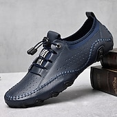 cheap Men&#039;s Sneakers-Men&#039;s White Perforated Casual Shoes with Hand-Stitched Detailing, Breathable Mesh Upper and Comfortable Slip-On Design
