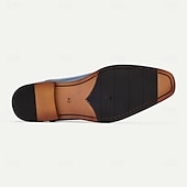 billiga Klassiska Klädskor-blå oxfordskor med lutning för män med brogue-detaljer - klänningsskor i premiumkoskinn för affärs- och formella tillfällen